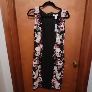 WHBM Floral Sheath Scuba Dress